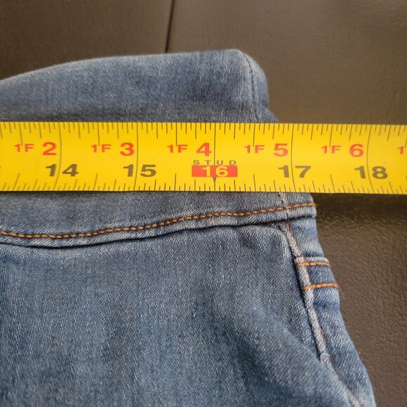 The Frontier Women Jeans Jeggings Size Large Embroidery on Pockets 5 Pockets - Picture 12 of 13